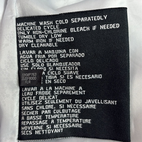 Guess Floral Double Breasted Water Resistant Trench Coat Size Medium - Picture 9 of 10